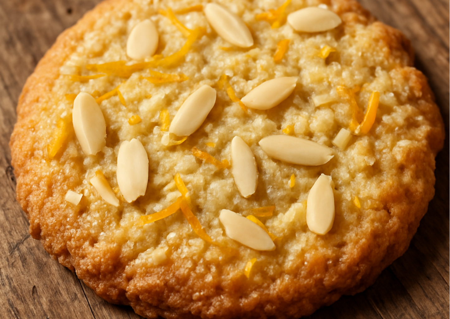Cookie Orange & Amandes Effilées – L'élégance croquante, sans sucre ajouté.