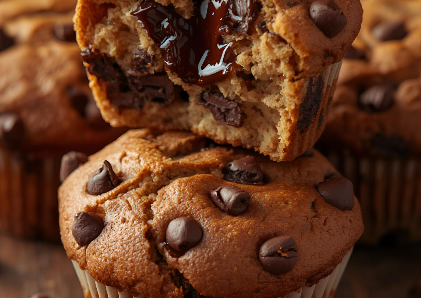 Muffins Châtaigne Pépites de chocolat